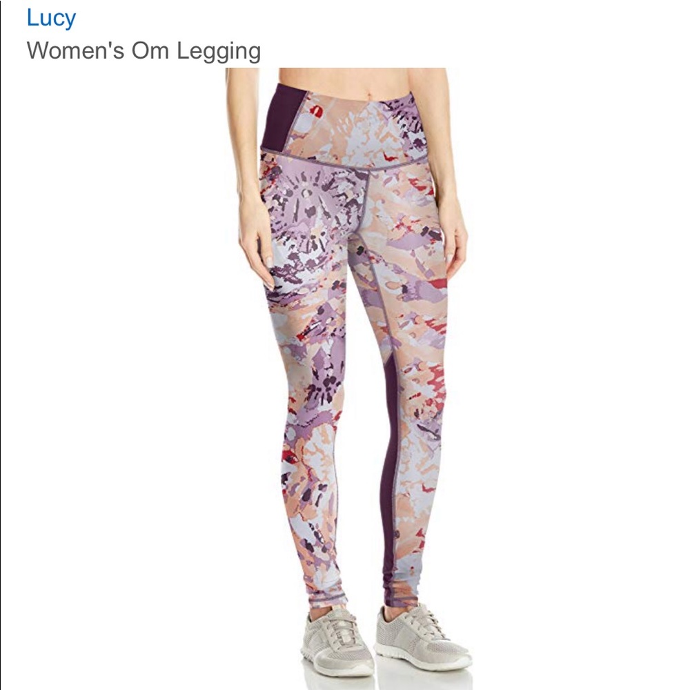 NWT! Purple Tie Dye print OM leggings XS